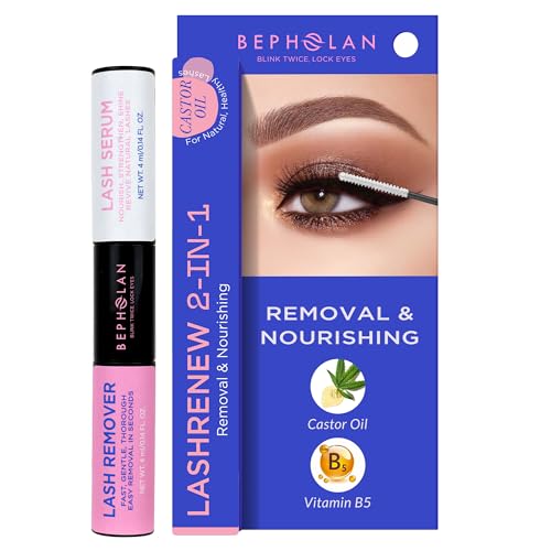 BEPHOLAN Lash Glue Remover & Nourishing Serum with Castor Oil
