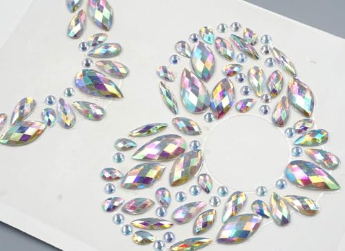 Topz Self-Adhesive Rhinestone Body Stickers Temporary Tattoo