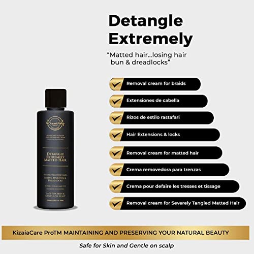 KizaiaCare Ultimate Matted Hair Detangler Cream
