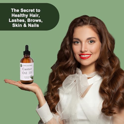 Organic Castor Oil - Cold Pressed & Unrefined - 4.23 fl. oz