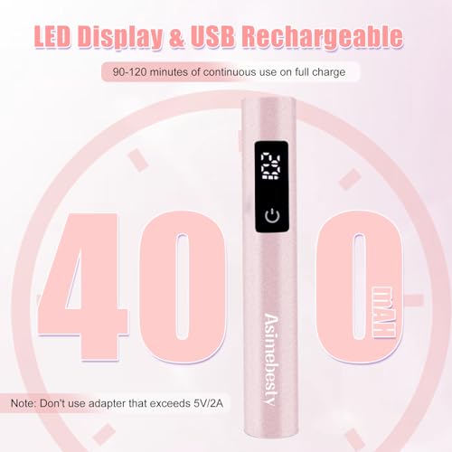 Mini UV Nail Lamp - Portable Gel Polish Dryer with Stand