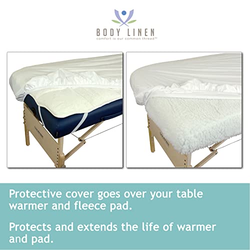 Body Linen Waterproof Massage Table Cover - Reusable PUL Fitted Sheet