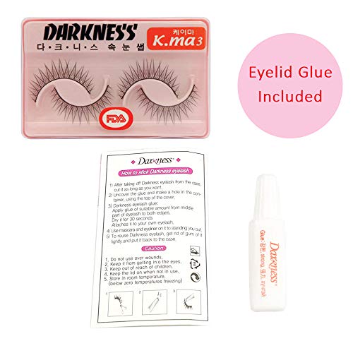 Darkness K-ma 3 False Eyelashes with Glue