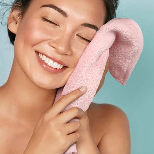 Cleanbear 100% Cotton Washcloths 6-Pack, 13x13 inch