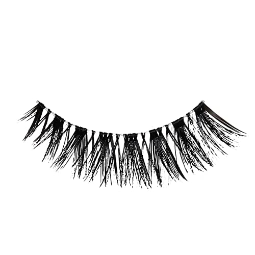 KISS Lash Couture, False Eyelashes, 'Jubilee', 10 mm, Includes 4 Pairs Of Lashes, Contact Lens Friendly, Easy to Apply, Reusable Strip Lashes, Glue On