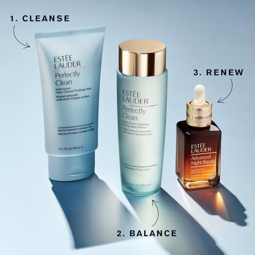 Est?e Lauder Perfectly Clean Multi-Action Foaming Face Wash Cleanser/Purifying Face Mask, 5.0 fl oz.