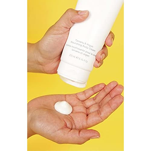 Tamanu and Argan Nourishing Body Cream - All Over Hydration and Protection - Rejuvenates Dry and Dehydrated Skin - Rare, Specially Sourced Ingredients - Clean Beauty - 8.45 oz