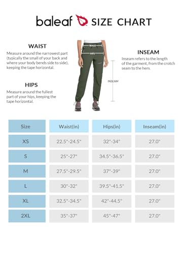 BALEAF Women's Petite Hiking Pants Lightweight Quick Dry Water Resistant Cargo Pants 27'' Inseam for All Seasons Army Green Size S