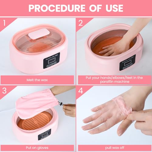 Paraffin Wax Machine for Hands and Feet - 3500ml Hot Wax Bath Kit