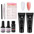 SEISSO Poly Nail Extension Gel Kit with Slip Solution & Nail Forms