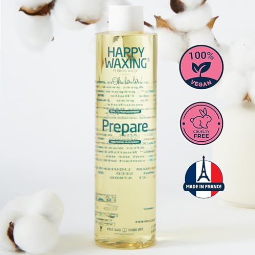 Prepare Nourishing Oil 8.45oz - Pre-Wax Safety Barrier & Post-Wax Residue Remover - Minimizes Pain & Protects Skin - Conditioning Jasmine Scented Oil for Hard Wax - Vegan & Paraben-Free
