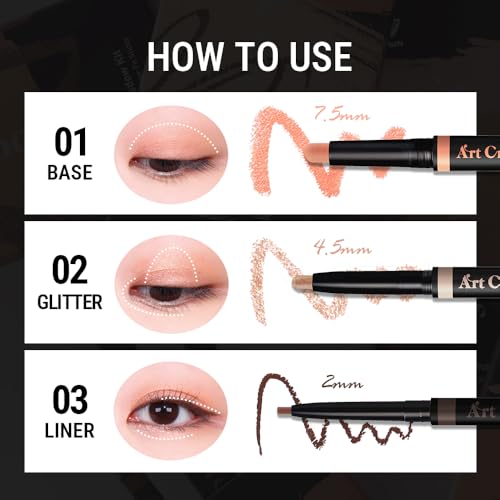 MAKEHEAL Artcroquis Stick Shadow Eyeliner - Waterproof Brown