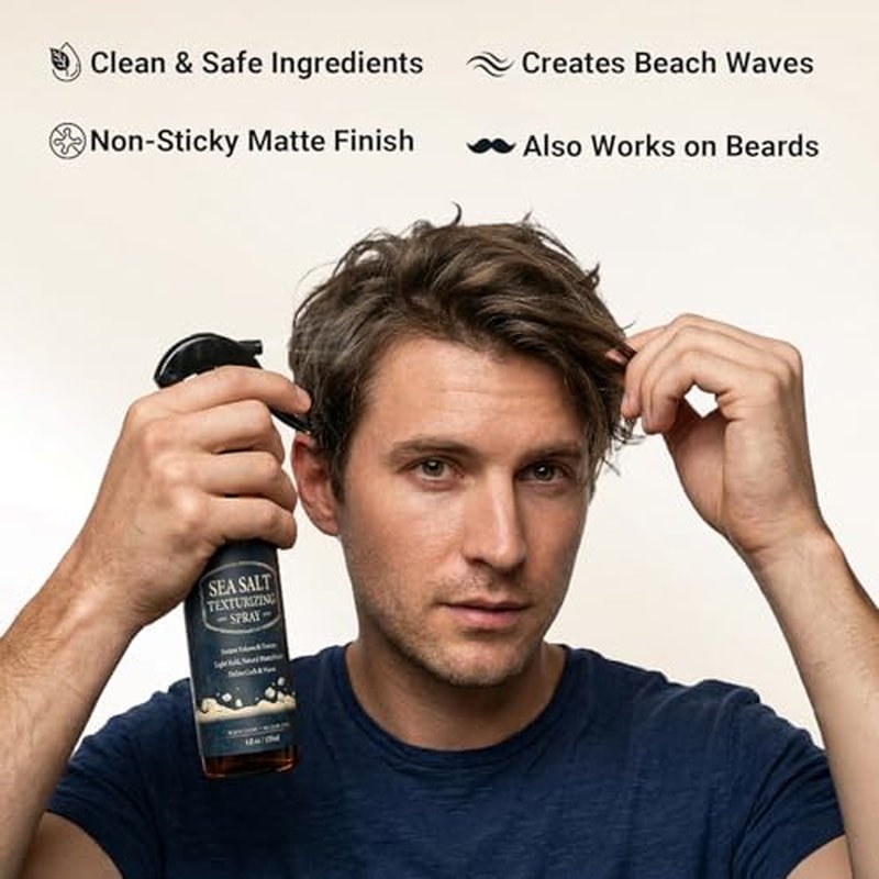 Sea Salt Spray for Fine Hair – Volume & Texture Matte Finish
