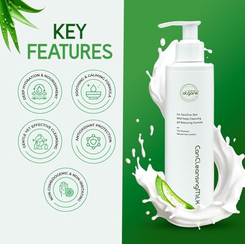 Alganic Cleansing Milk - Gentle Makeup Remover & Face Cleanser