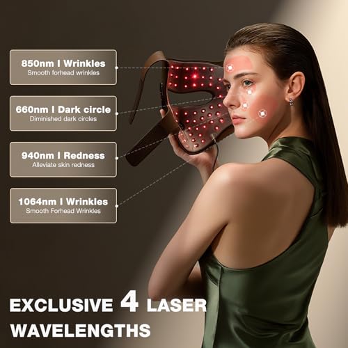 JOVS 4D Laser Light Therapy Mask for Anti-Aging & Wrinkle Reduction