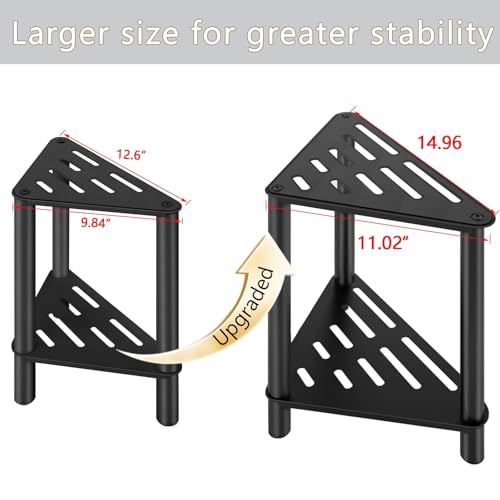 Stainless Steel Shower Stool with Storage Shelf