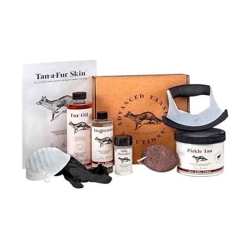 Tan-a-Fur Skin Kit by Advanced Tanning Solutions - Deluxe Tanning Set for Squirrel, Rabbit, Fox, Raccoon, Coyote Skins, Professional Finish