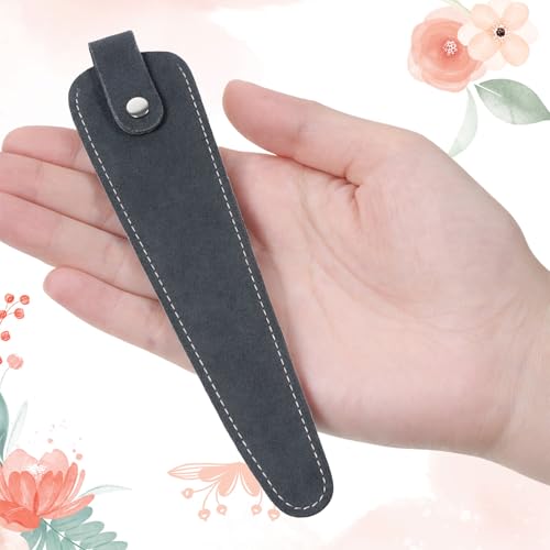 2-Pack Hair Scissor Case with Zipper & Suede Leather