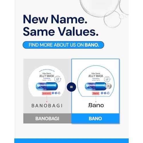 Vita Genic Jelly Face Hydrating Mask 10EA ? Firming Sheet Mask for Sensitive Skin, Korean Glass Skin Care with Mineral Water, Vitamin C & Niacinamide, Fragrance-Free