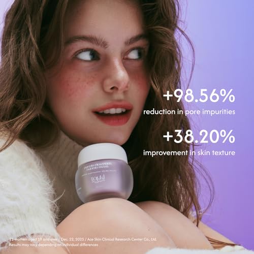 Purple Rice PDRN Bubble Mask | Pore Deep Cleansing | Gentle Exfoliation | Sebum Control | Vegan Korean Skincare | AHA + BHA + PHA + LHA | 1.69 oz (50 g)