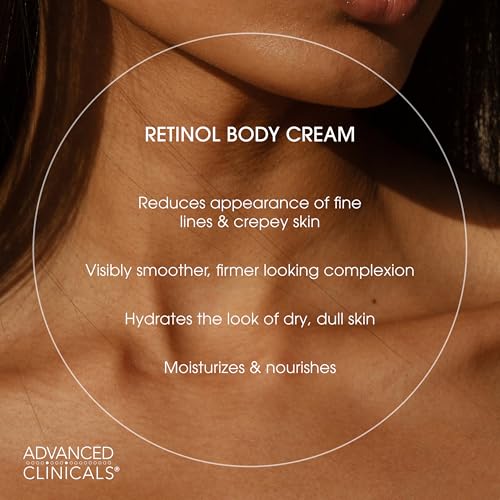 Advanced Clinicals Retinol & Collagen Peptides Body Moisturizer 2-Piece Set