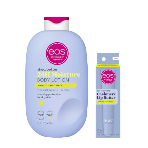 EOS Vanilla Cashmere Lip Butter & Body Lotion Bundle