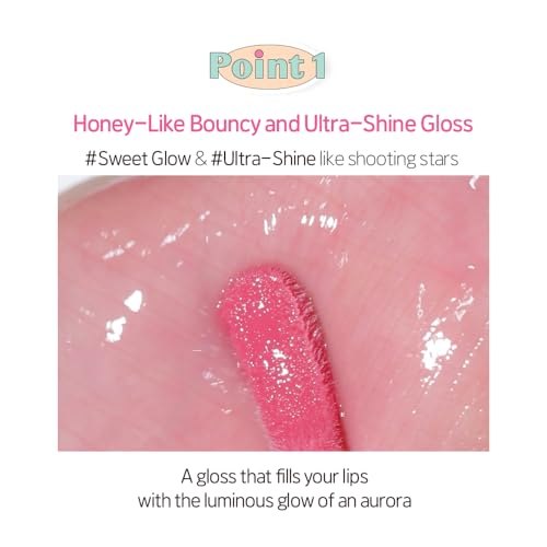 ETUDE Over Glowy Lip Gloss #1 Sweety Cream - Non-Sticky
