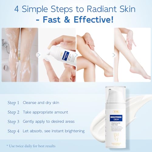 WMK Skin Bleaching Cream for Intimate Areas ? Vitamin C Dark Spot Remover for Underarms, Knees, Elbows & Bikini Line