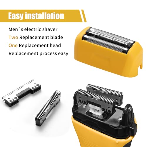 7045-100 Shaver Head Replacement Foils&Cutters and Head Compatible with wahl Yellow lifeproof 7061 Series (Yellow 7045-1 PCS)