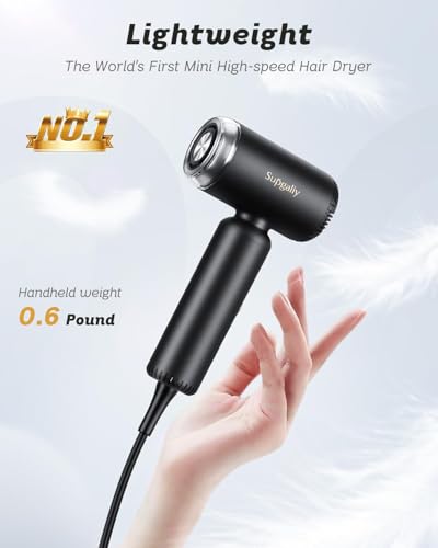 Dual Voltage Travel Hair Dryer 1500W - Ionic, Compact
