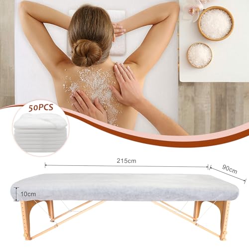 50-Pack Disposable Massage Table Fitted Sheets - 36 x 85 Inch Non-Woven