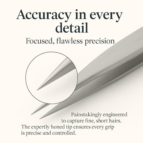 Precision Tweezers Set – Stainless Steel Pointed & Slant Tip