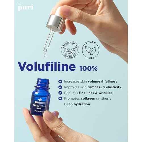 100% Volufiline Ampoules ? Advanced Firming & Lifting Facial Ampoule from France Sederma, Intense Hydration & Skin Rejuvenation for Youthful, Perfect for Layering & DIY, 0.33 fl.oz (10ml) 3 Pack