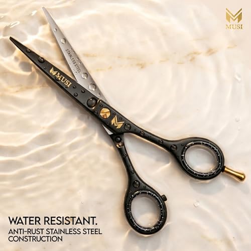 MUSI 6.5" Professional Barber Hair Scissors 420 Stainless Steel