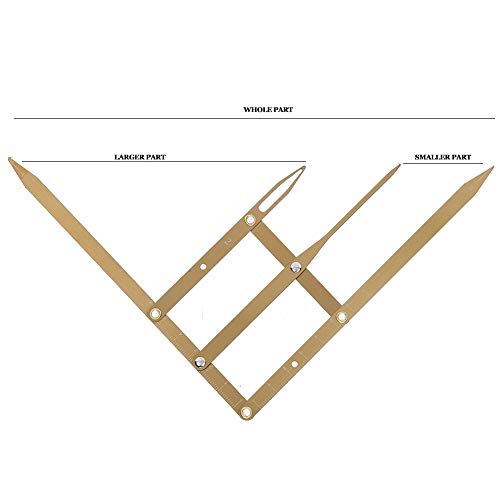 Eyebrow Tattoo Ruler Microblading Measure Tool Gold