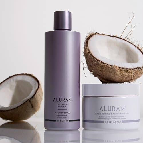 ALURAM Coconut Water Purple Shampoo for Blonde & Color-Treated Hair