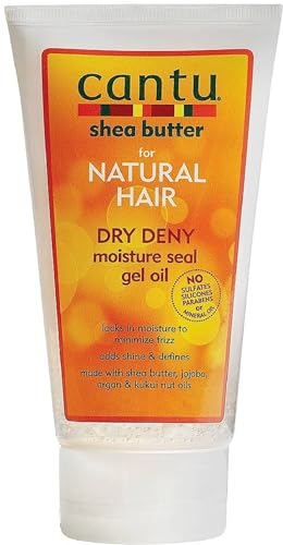 Cantu Shea Butter for Natural Hair Dry Deny Moisture Seal Gel Oil, 5 Ounce