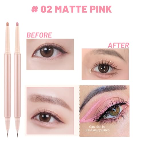 3-in-1 Dual-Ended Eye Makeup Pen Set - Highlighter, Eyeliner & Eyeshadow