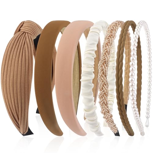 7-Pack Hair Headbands for Women – Knotted Fashion Styles