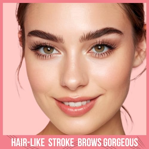 Eyebrow Pencil 2-in-1 Dual-Ended Microblading Pen Light Brown