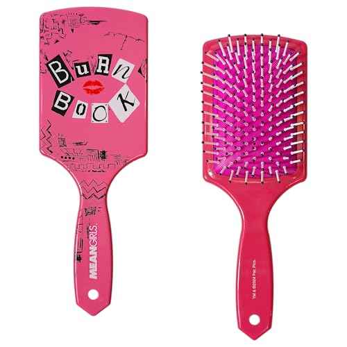 LUV HER Kids Hair Brush & Spa Headband Set for Girls - Features Mean Girls - Fun Grooming Kit for Detangling, Styling & Skincare - Soft & Stretchy One Size, Ages 3+