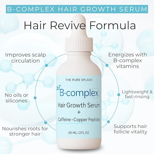 B-Complex Hair Serum with Caffeine & Copper for Stronger Hair