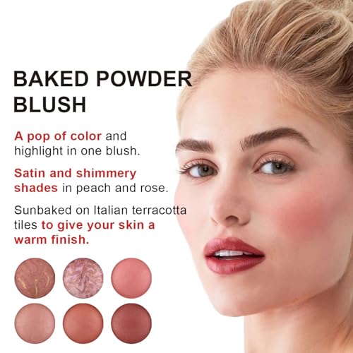 Corlo Baked Blush Marbleized Palette Peach Rose Satin Finish