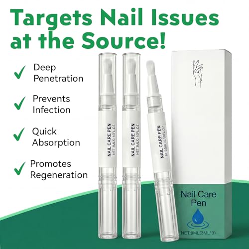Nail Care Pen 3-Pack - Professional Nourishing Serum for Discolored Nails