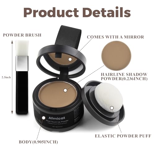 Root Touch Up Powder for Gray Hair – Light Brown