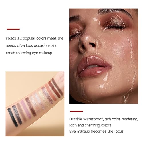 VolksRose 6-Piece Eyeshadow Stick Set - Waterproof Matte & Shimmer