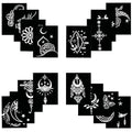 Henna Tattoo Stencils Kit, 16 Sheets for Hands & Body