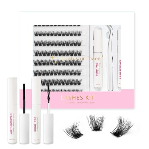 Lash Clusters DIY Kit 10-16mm with Bond, Remover & Tweezers