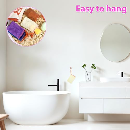 Vin Beauty 4 Pack Exfoliating Soap Bag Mesh Pouch with Drawstring