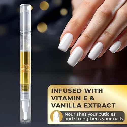 Cuticle Oil Protector Pen ? Nail Care & Strengthening Treatment for Manicures, Compatible with Gel Polish & Acrylics